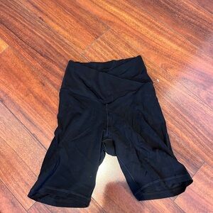 Offline aerie black crossover High-Waisted biker Shorts